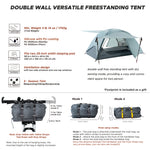 Wander Hawk 2-Person Bikepacking Tent (Teal Green)
