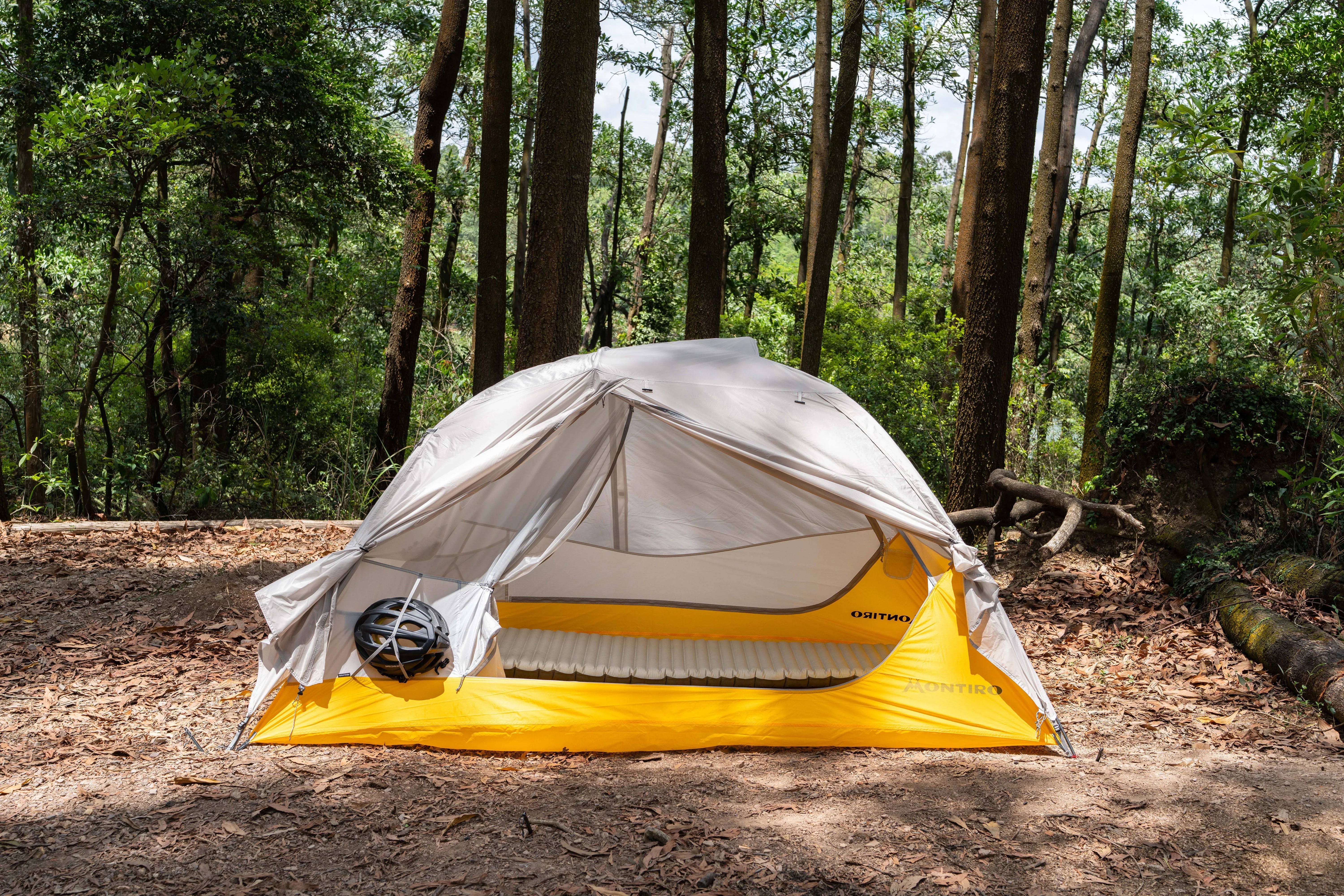 Wander Hawk 2-Person Bikepacking Tent (Grey-Yellow) – Montiro