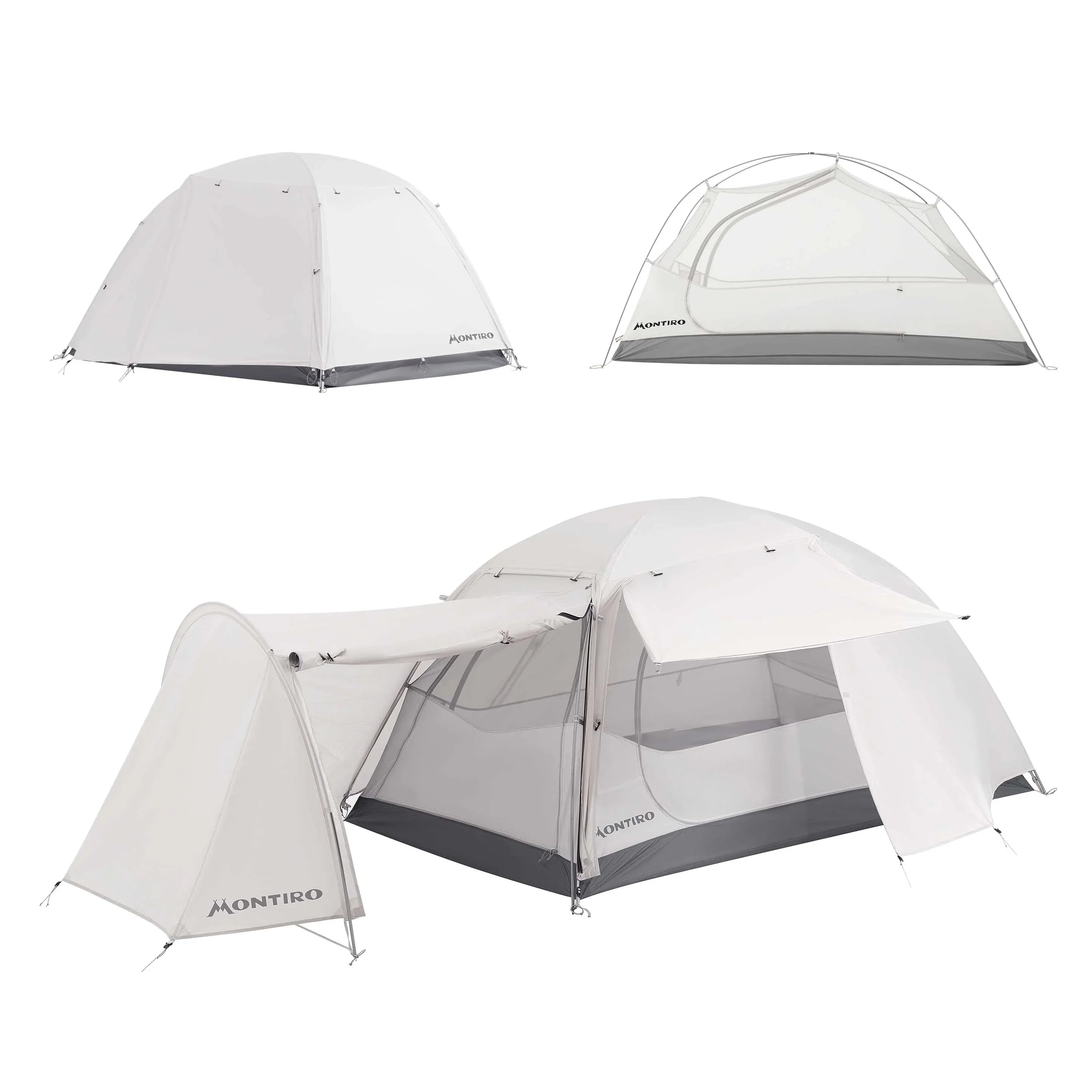 montegra 2-man backpacking tent Montiro Triphyr F-Nexus 2-Person Backpacking Tent Combo (Grey)