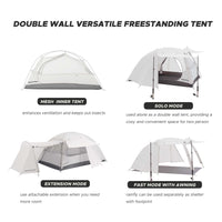 Montiro Triphyr F-Nexus 2-Person Backpacking Tent Combo (Grey)